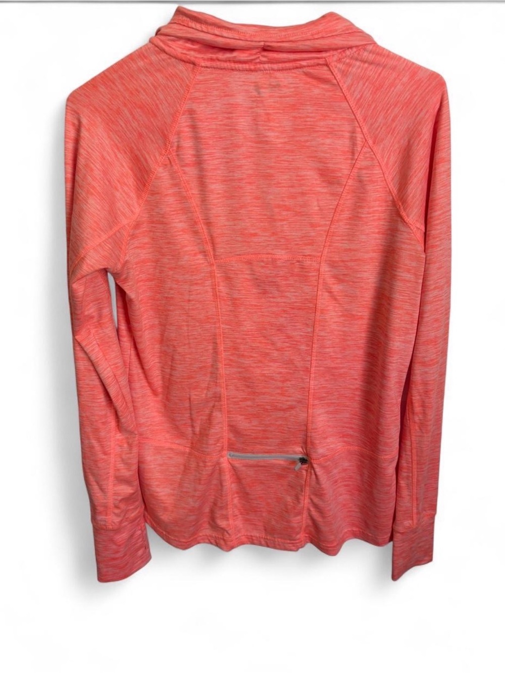 Pony Coral Heather Half-Zip Long Sleeve Pullover - Picture 4 of 6